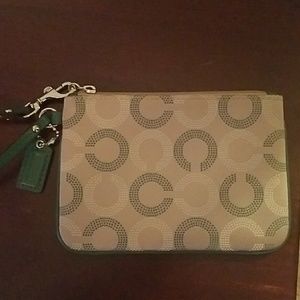Small coach wristlet
